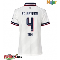 Camiseta Bayern Munich Jonathan Tah #4 Visitante Equipación para mujer 2026-27 manga corta